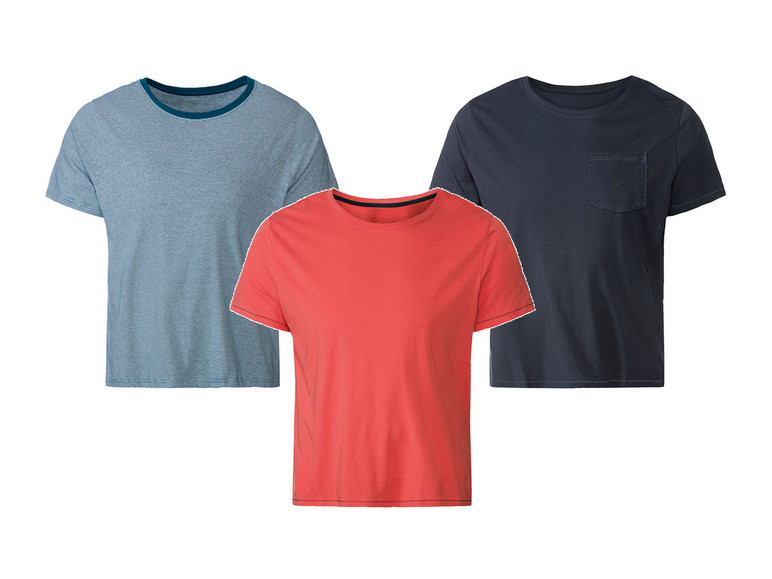 Ga naar volledige schermweergave: LIVERGY® Nonchalant t-shirt van puur katoen - afbeelding 1
