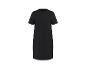 Robe t-shirt noire à manches courtes