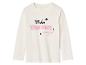 T-shirt blanc à manches longues avec l'inscription 'Make your own magic'.