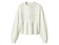 Pull blanc avec perles