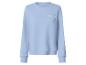 Lichtblauwe sweater met de tekst 'Breakfast Club'.
