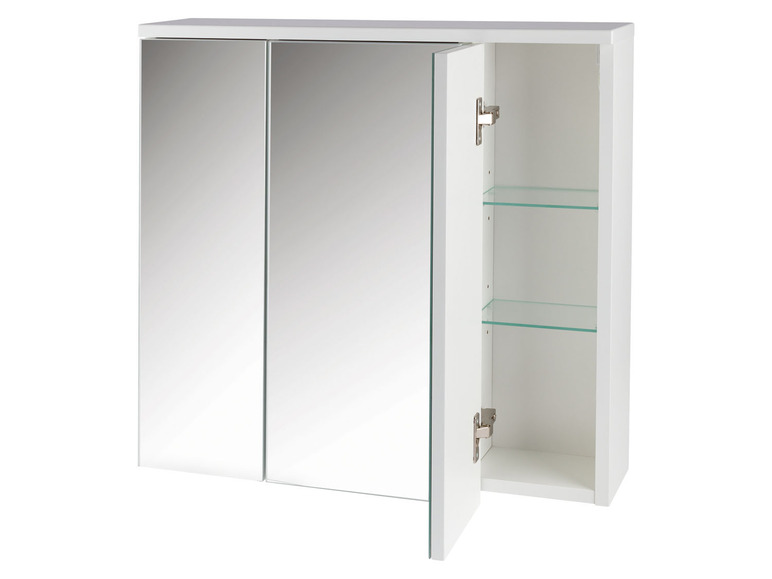 Aller en mode plein écran LIVARNO home Armoire de toilette à miroir, 66 x 64 x 16,5 cm - Photo 2