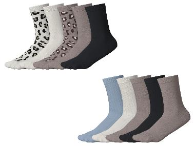 ESMARA® Chaussettes côtelées pour femmes, 5 paires