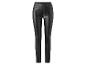 Zwarte skinny jeans van imitatieleer.