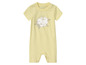 Gele baby romper met een schattig schaapje