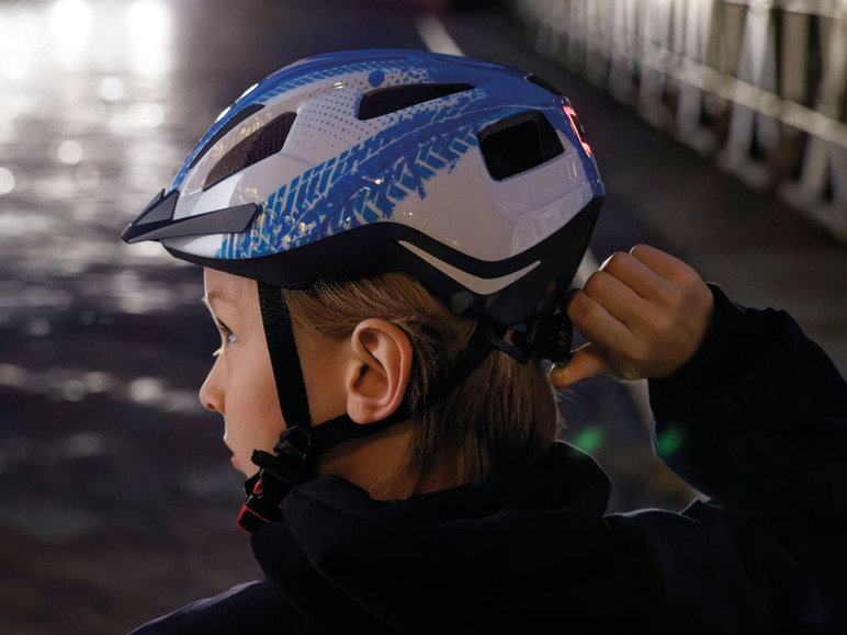 Aller en mode plein écran CRIVIT Casque de vélo pour enfants, lampe arrière amovible - Photo 4