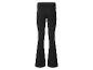 Zwarte flared broek voor dames met hoge taille.