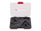 Boîte à outils noire ouverte avec lames Parkside pour outils multifonctions