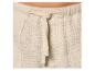 Beige katoenen short met trekkoord in de taille