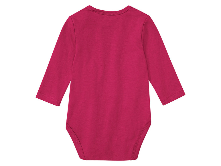 Aller en mode plein écran lupilu® Set de 3 bodies en pur coton avec manches longues - Photo 8