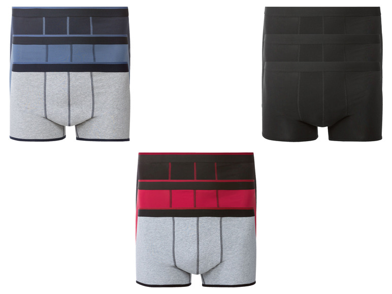 Ga naar volledige schermweergave: LIVERGY® Set van 3 boxershorts van een katoenmix - afbeelding 2