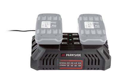 PARKSIDE Chargeur double 20 V, 2 x 4,5 A » PDSLG 20 A1 «