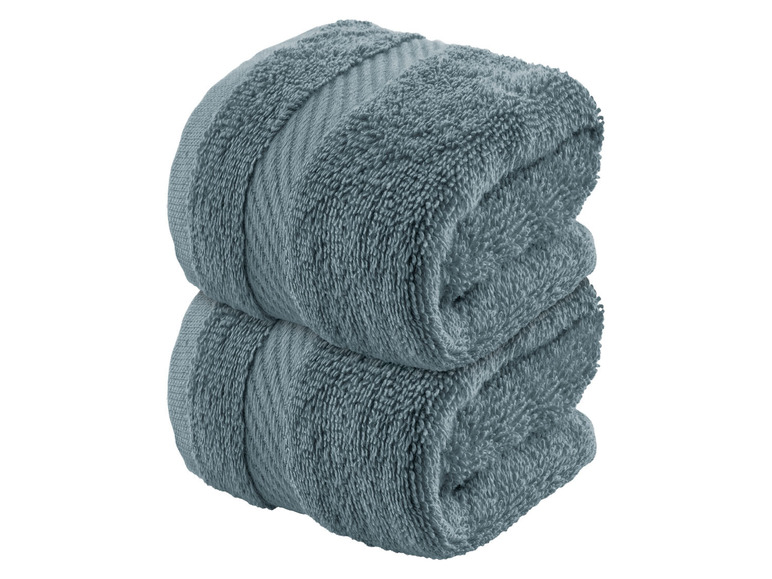 Aller en mode plein écran LIVARNO home Serviette de toilette en éponge, set de 2, 30 x 50 cm - Photo 2