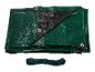 Groen zeil met touw