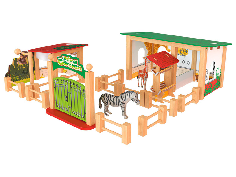 Ga naar volledige schermweergave: Playtive Houten zoo - afbeelding 1