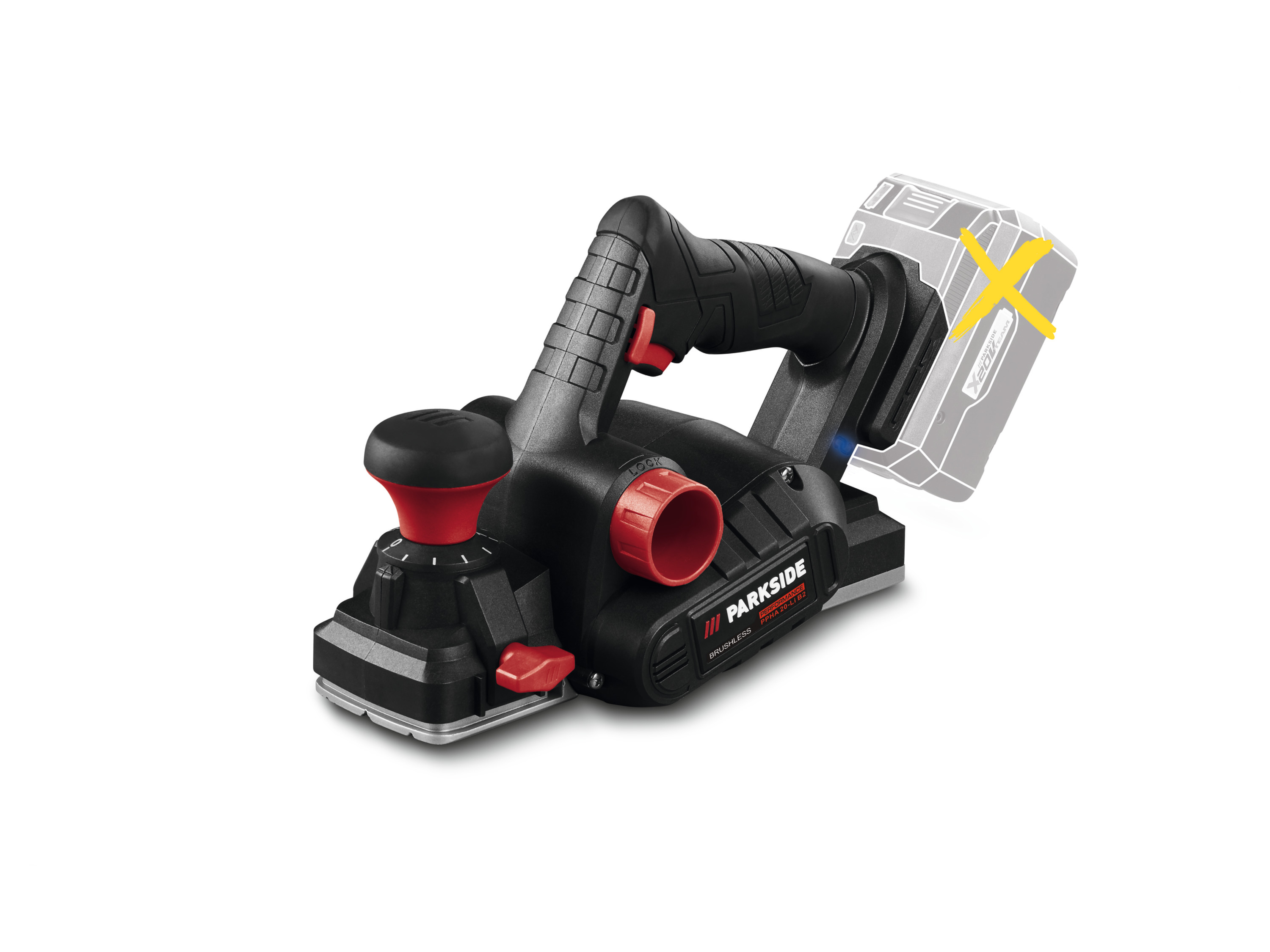Accuschaafmachine 20 V PARKSIDE PERFORMANCE® PPHA20
