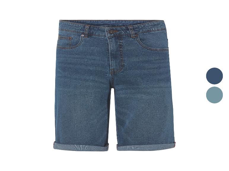 Shorts en jean bleu foncé, différents coloris disponibles.