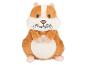 Bruin en wit hamster knuffeldier
