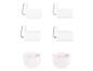 Crochets et clips blancs pour rideaux