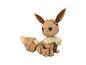 Une figurine d'Eevee en blocs de construction, dans le style Pokémon.