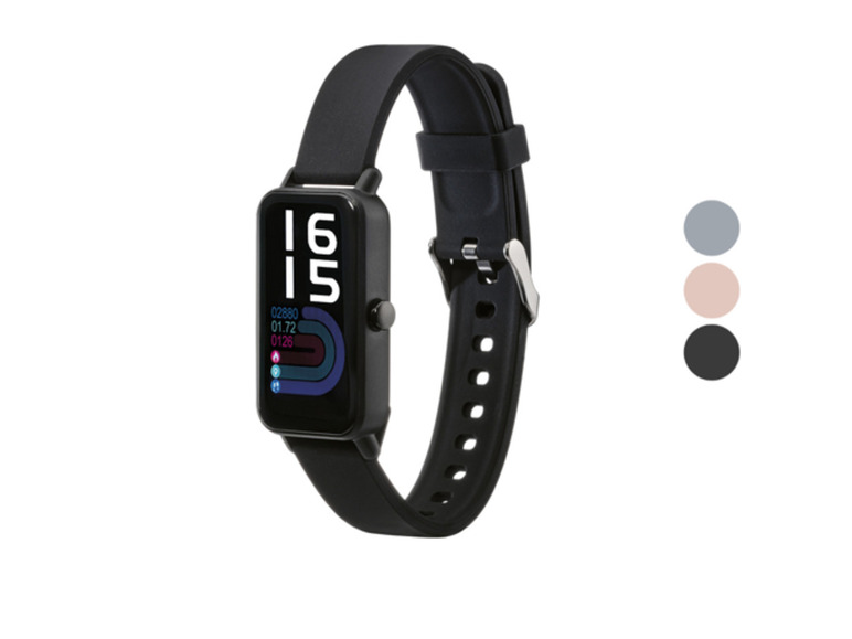 Aller en mode plein écran SILVERCREST® Bracelet fitness connecté, fonction Bluetooth®, avec app - Photo 1