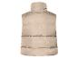 Gilet beige sans manches, rembourré.