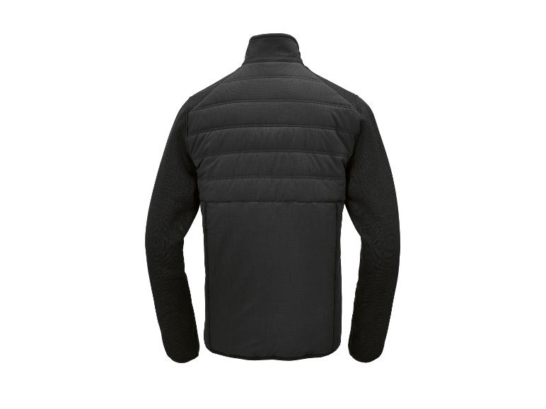 Veste matelassée noire à manches longues, vue de dos