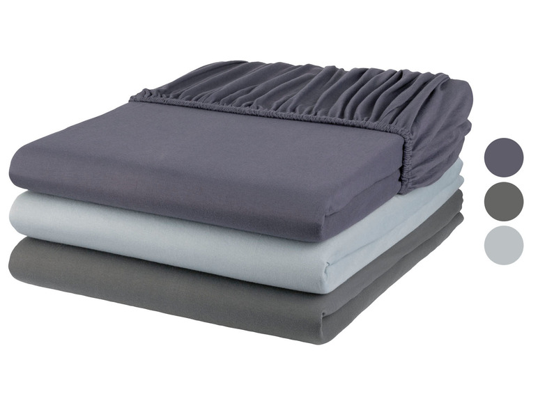 Ga naar volledige schermweergave: LIVARNO home Jersey hoeslaken, 140-160 x 200 cm - afbeelding 1