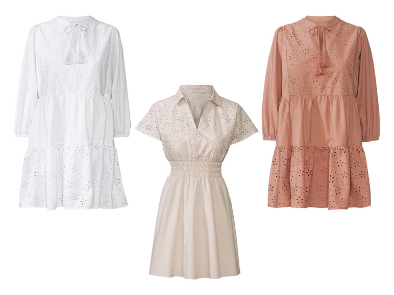 Aller en mode plein écran esmara® Robe avec broderie ajourée - Photo 1