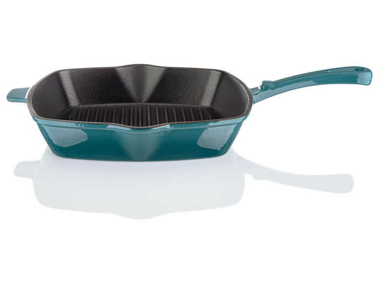 Ga naar volledige schermweergave: ERNESTO® Gietijzeren grillpan, 24,5 x 24,5 cm - afbeelding 5