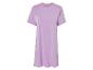 Lila t-shirtjurk, simpel en elegant.