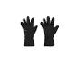 Une paire de gants noirs avec des détails réfléchissants.