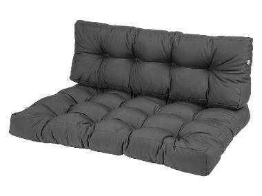 2 Coussins De Chaise Orumrud 40x38x33 Cm (épaisseur 3 Cm) - Lavables, Avec Sangles Antidérapantes - Blanc Cassé