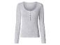 Grijs dames shirt met lange mouwen en U-hals