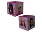 Deux boîtes de rangement roses avec des images de Barbie.