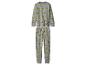 Grijze pyjama met Grinch- en kerstmutsenprint