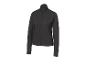 Zwart sportjack met volledige ritssluiting en hoge kraag.