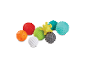 Kleurrijke massageballen voor baby's.