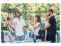 Famille, barbecue et repas en plein air.