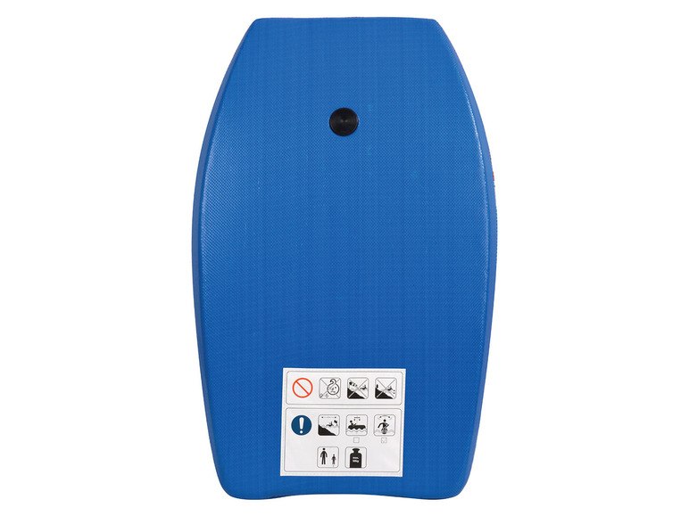 Blauw bodyboard voor watersporten.
