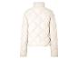 Veste matelassée beige à motif losange, vue arrière.