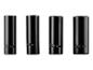 Set zwarte dopsleutels van 17 mm, 19 mm, 21 mm en 23 mm.