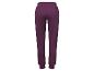 Paarse joggingbroek.