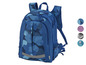 Blauwe schooltas met camouflageprint