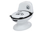 Een wit babytoilet met een berenpootje en de tekst 'Who am I?'