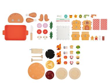 LUPILU® Nourriture en bois pour enfant - Repas festif