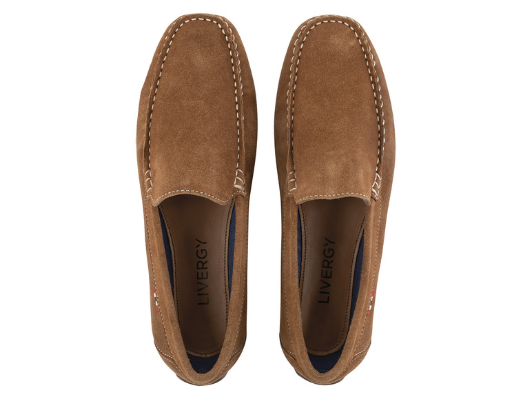Ga naar volledige schermweergave: LIVERGY® Lederen mocassins - afbeelding 4