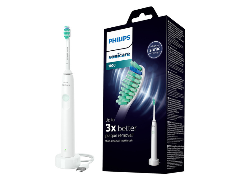 Philips Sonicare 1100 elektrische tandenborstel met USB-oplader.