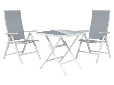 LIVARNO home Table pliante avec 2 chaises de jardin pliables »Houston«