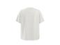 Vue de dos d'un t-shirt blanc uni à manches courtes.